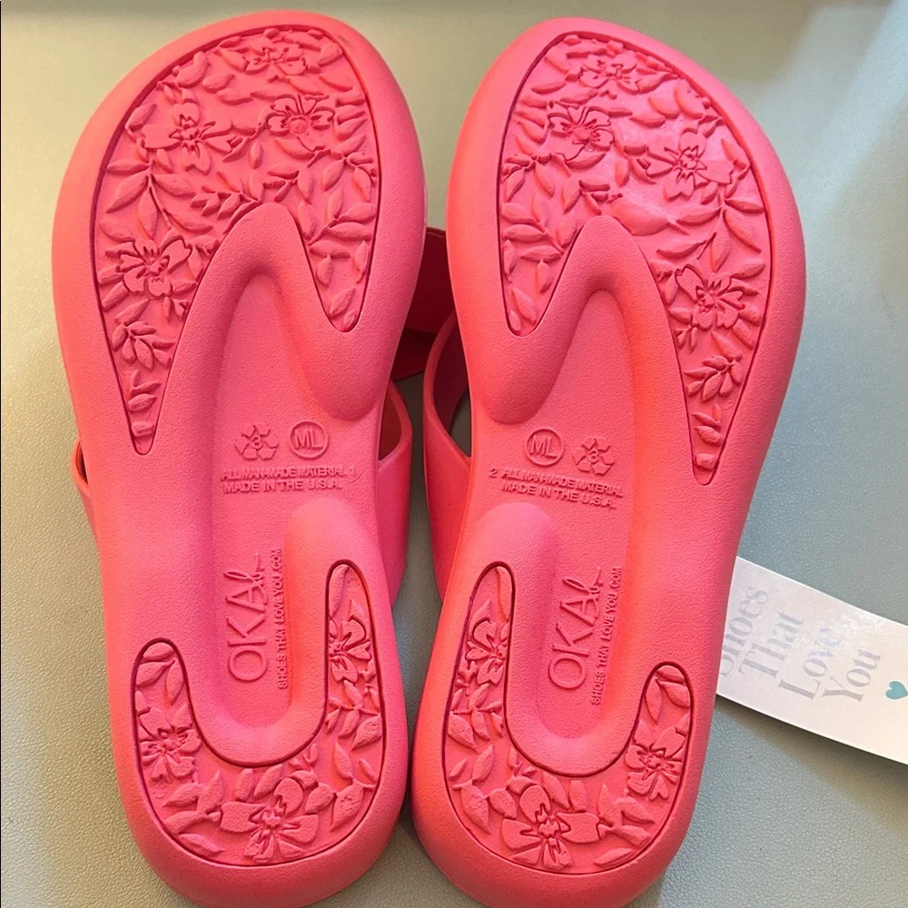 Oka B - Pink Women's Slide Sandals - Picture 3 of 5